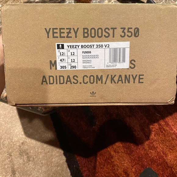 Adidas Yeezy 350 Static black Non-Reflective main image 6
